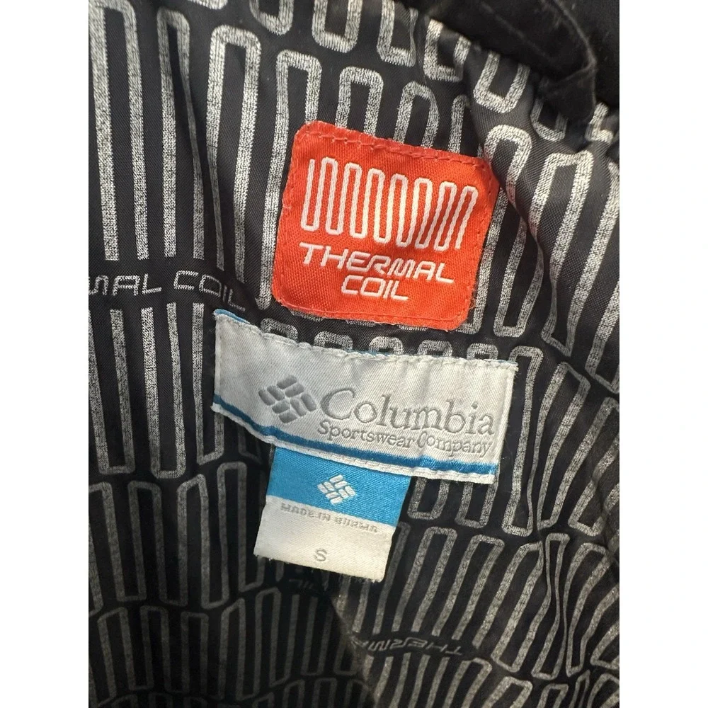 Columbia Thermal‎ Cool Black Parka Size Small W Fur Hood